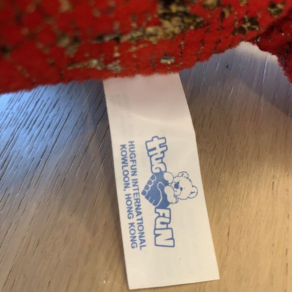 HugFun Plush Multi-Color Red Metallic Look T-Rex Dinosaur 12" Plush NWT - Picture 7 of 8